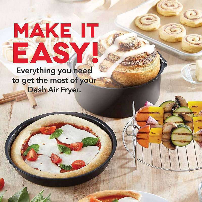 4 Pcs Air Fryer Accessories for Airfryer 2.3-3.2qt Baking Basket