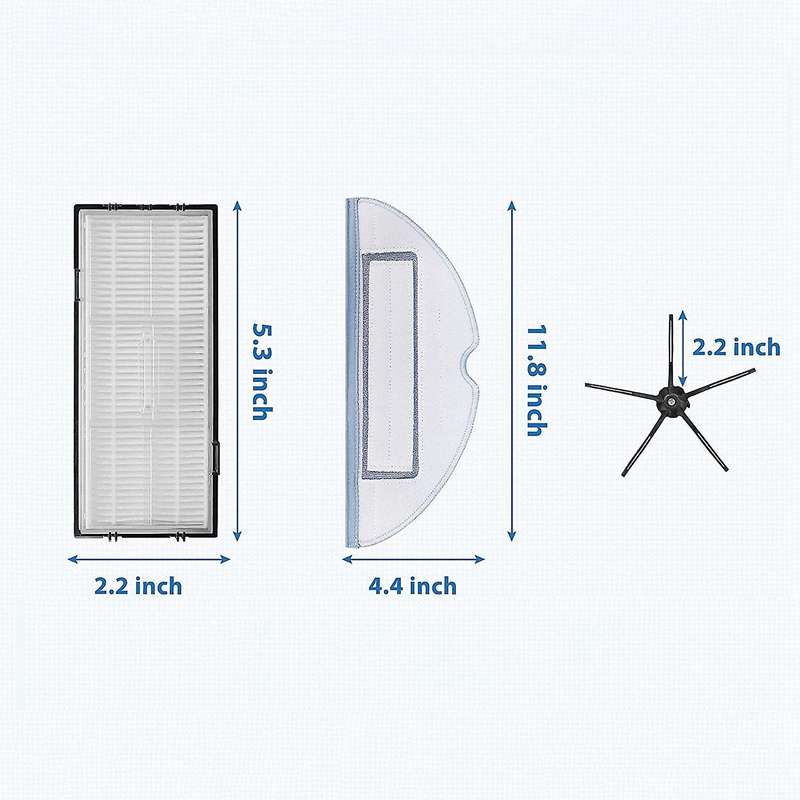 Replacement Accessories Kit for Roborock S7 S7+ Robot Vacuum
