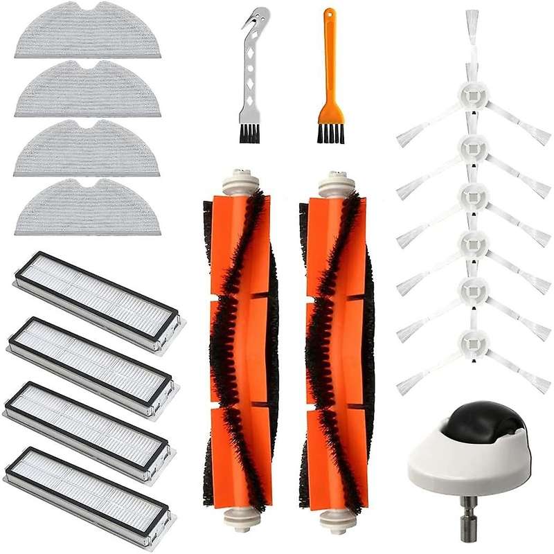 19pcs Main Side Brush Filter Mop Cloth for Xiaomi Dreame D9 Cleaner