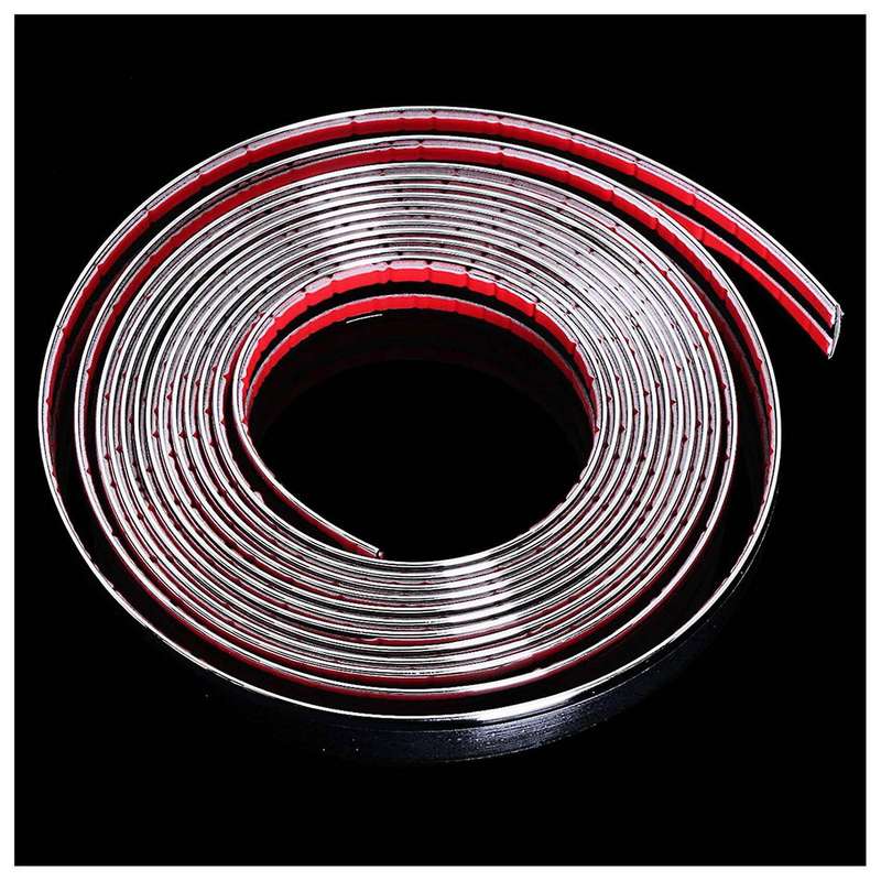 3x 20mm 5m Chrome Car Styling Moulding Strip Trim Crash Protector