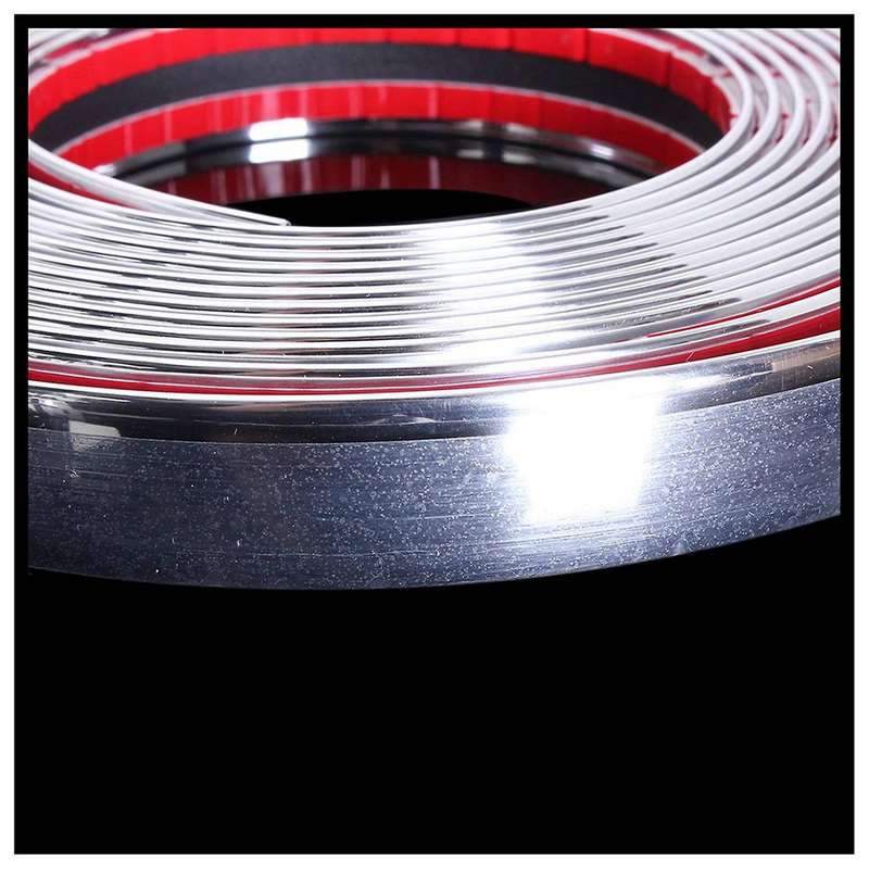 3x 20mm 5m Chrome Car Styling Moulding Strip Trim Crash Protector