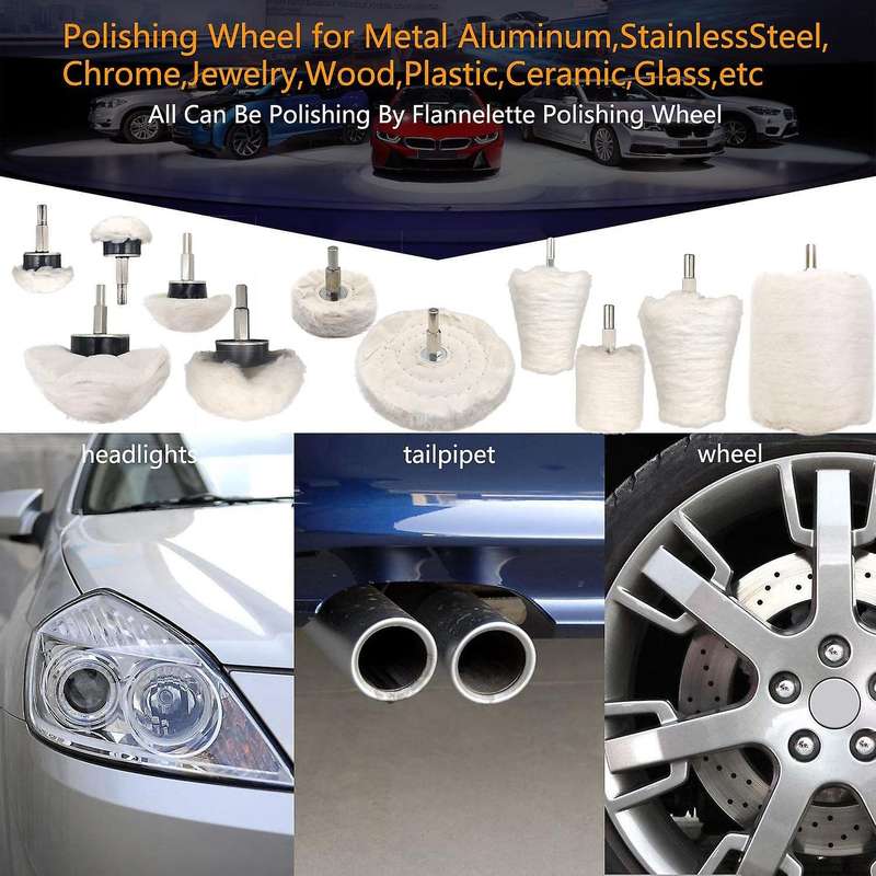 11 Pcs Buffing Wheel,buffing Pad Polishing Wheel Kits,for Metal,etc