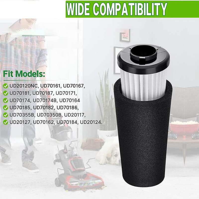 F112 Replacement Hepa Filters for Dirt Devil Endura F111 F112 Ud70161
