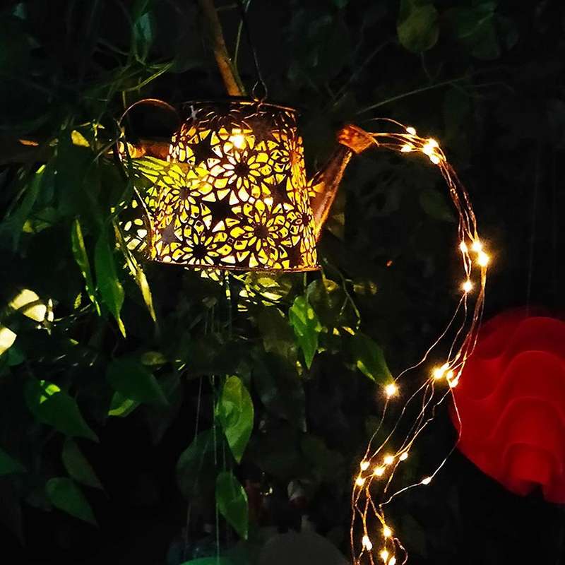 Solar Lights for Outdoor Garden Lamps Watering Can Solar Fairy Lights