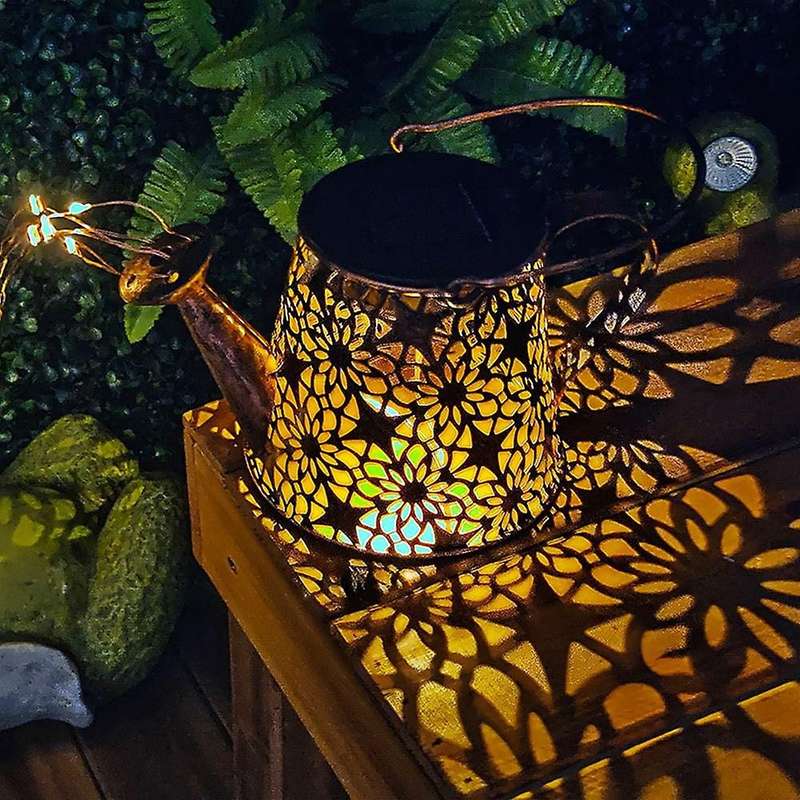 Solar Lights for Outdoor Garden Lamps Watering Can Solar Fairy Lights