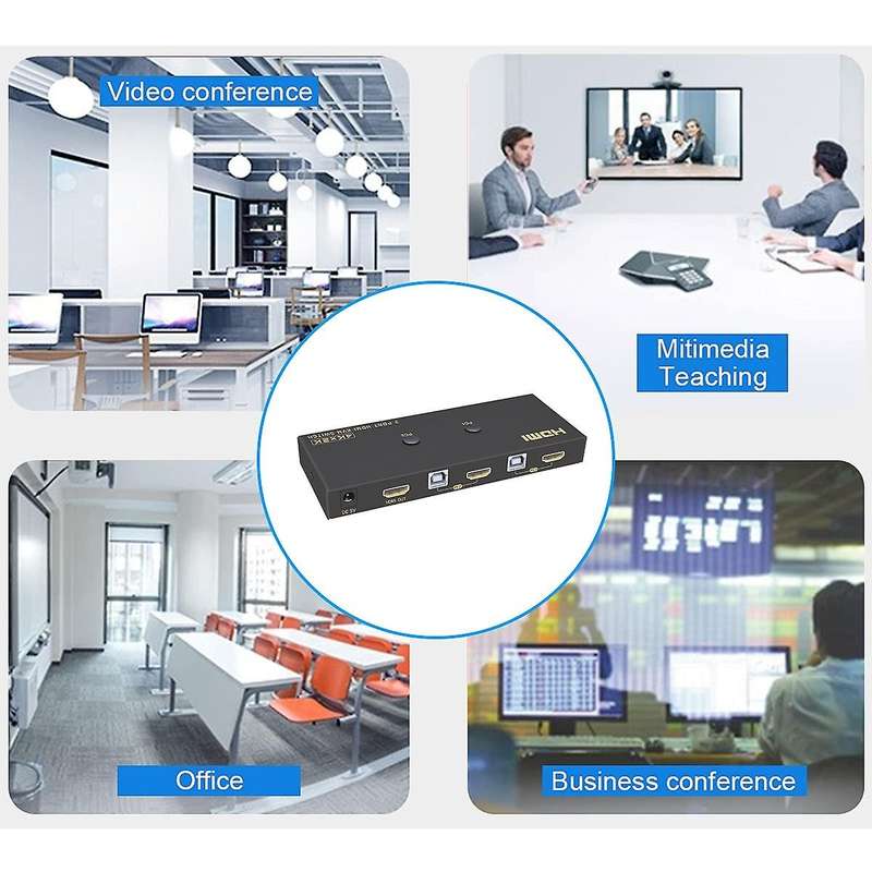 Hdmi-compatible 4k Kvm Switch Usb 3 Ports Pc Computer Kvm Switch