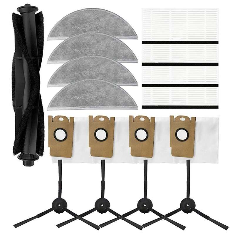 Hepa Filter Mop Cloth for Lydsto R1 Robotic Main Side Brush Dust Bag