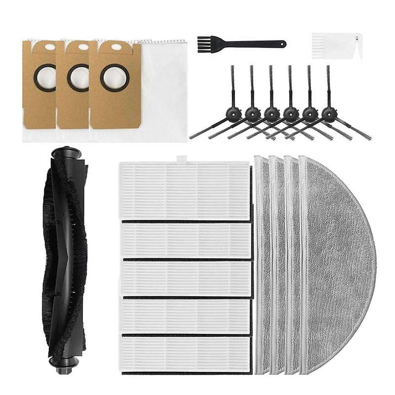 Main Brush Hepa Filter Side Brush Dust Bags Mop Cloth Replacement