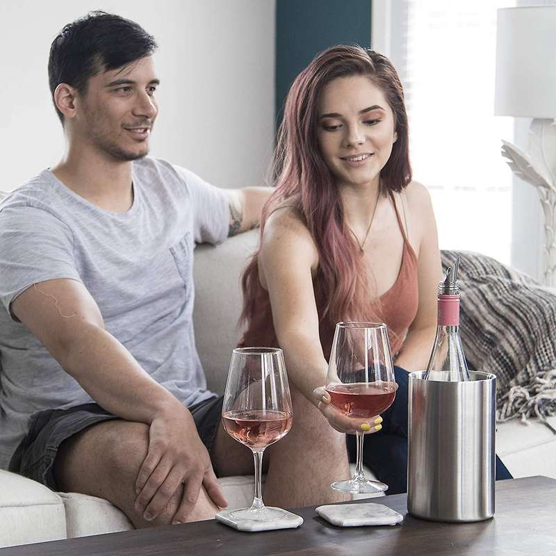 Insulated Wine Cooler Bucket with Wine Aerator-fits 750mlwine Bottles