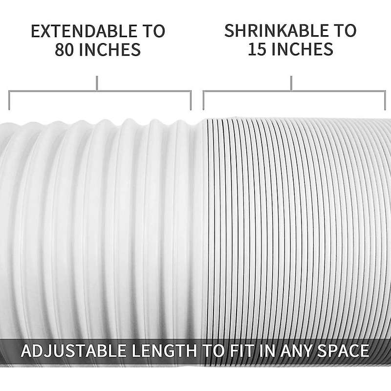 Portable Air Conditioner Hose 5.9 Inch Diameter Ac Hose Exhaust-b