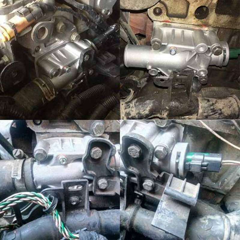 Car Engine Coolant Thermostat with Housing for Peugeot Partner 206