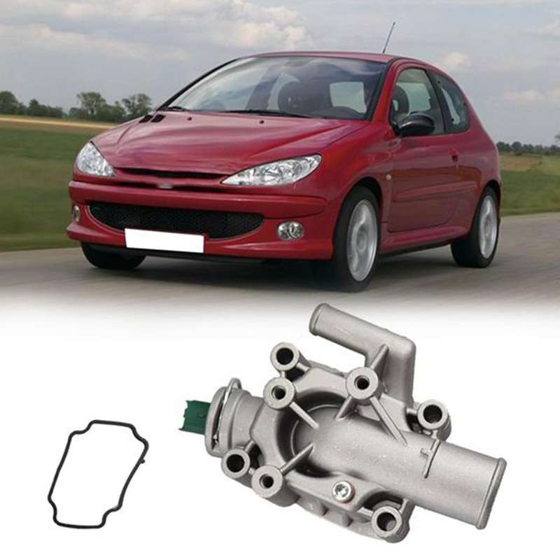 Car Engine Coolant Thermostat with Housing for Peugeot Partner 206
