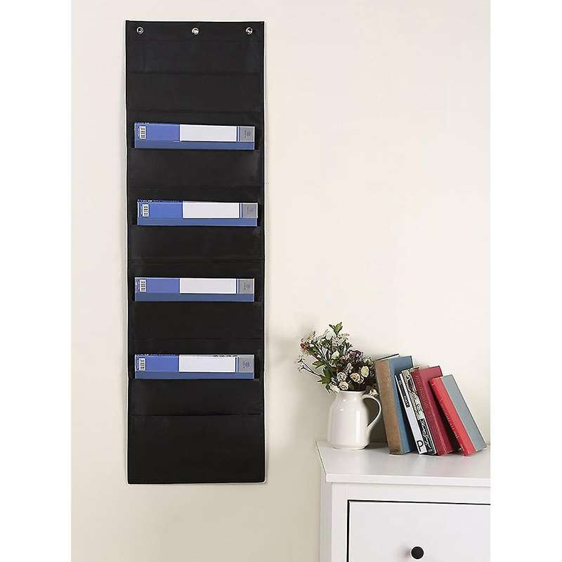 2 Pack -heavy Duty 10 Pocket Storage Charts -3 Over Door Hangers