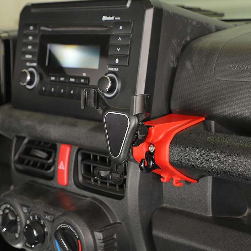 Car Mobile Phone Holder for Suzuki Jimny Jb74 Jb64 2019-2022,red