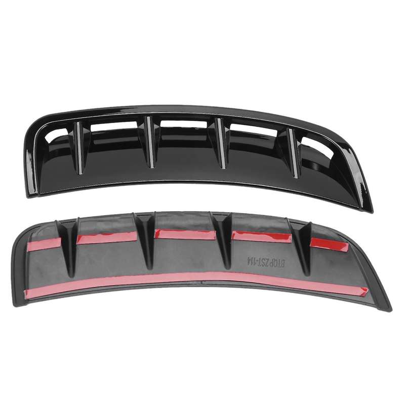 4x Front Bumper Air Outlet Stickers Trim for Mercedes Benz (black)
