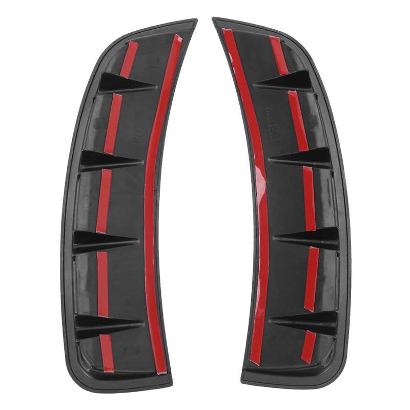 4x Front Bumper Air Outlet Stickers Trim for Mercedes Benz (black)