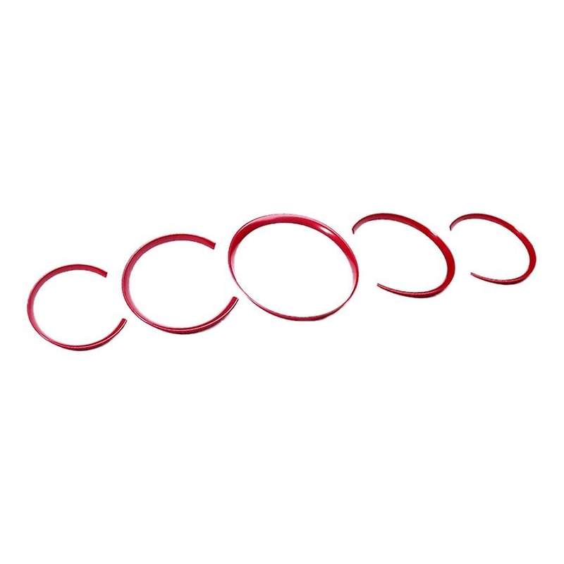 Car Interior Accessories Car Dashboard Meter Ring Covers Trim Red