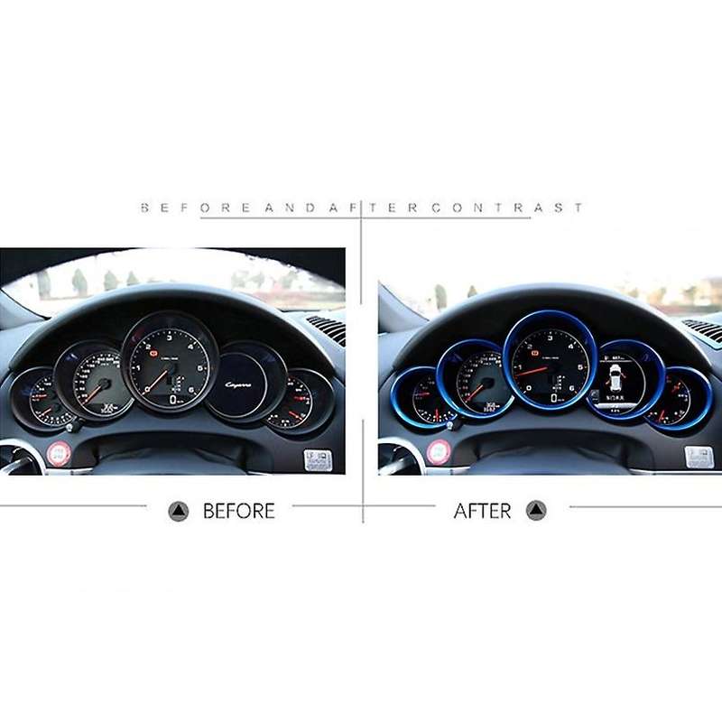 Car Interior Accessories Car Dashboard Meter Ring Covers Trim Red