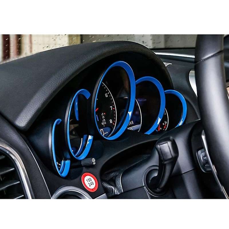 Car Interior Accessories Car Dashboard Meter Ring Covers Trim Red