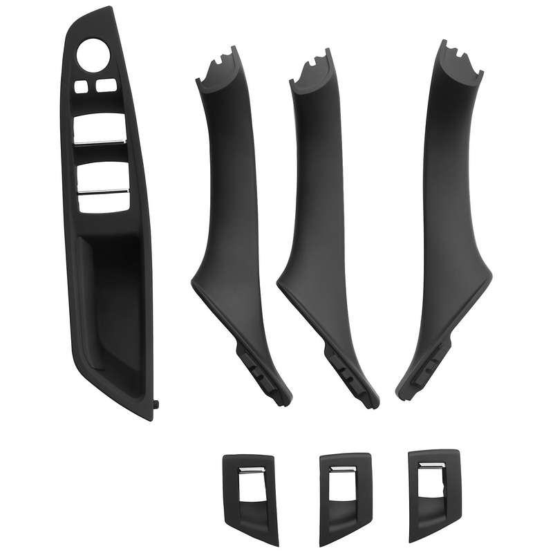 7pcs Car Inner Door Handle Window Lift Switch Armrest Panel For-bmw Rhd