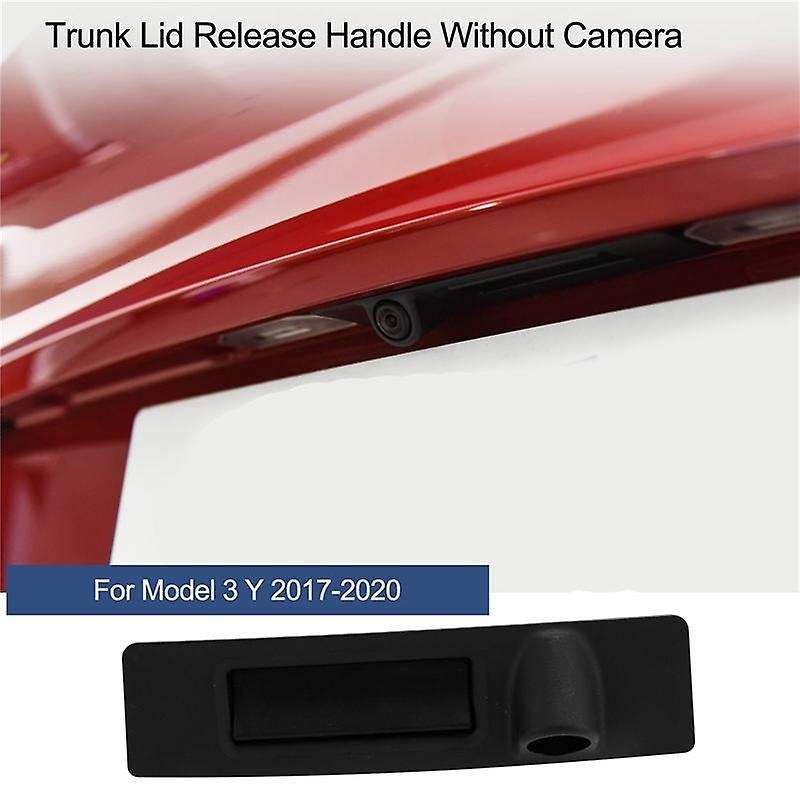 New for Tesla Rear Trunk Lid Release Handle Cover without Camera