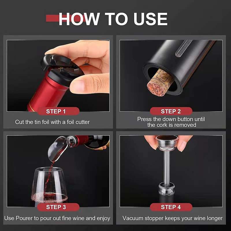 Electric Wine Opener Set,for Party Bar Home Kitchen Restaurant