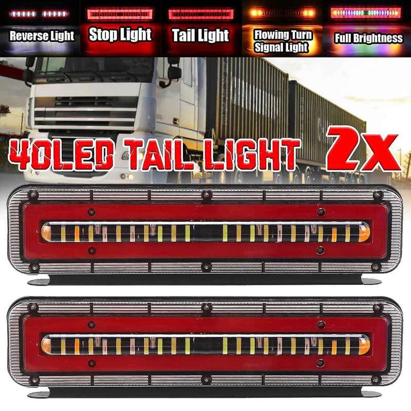 24v Led Car Trailer Truck Rear Tail Lights for Camper Caravans Rv