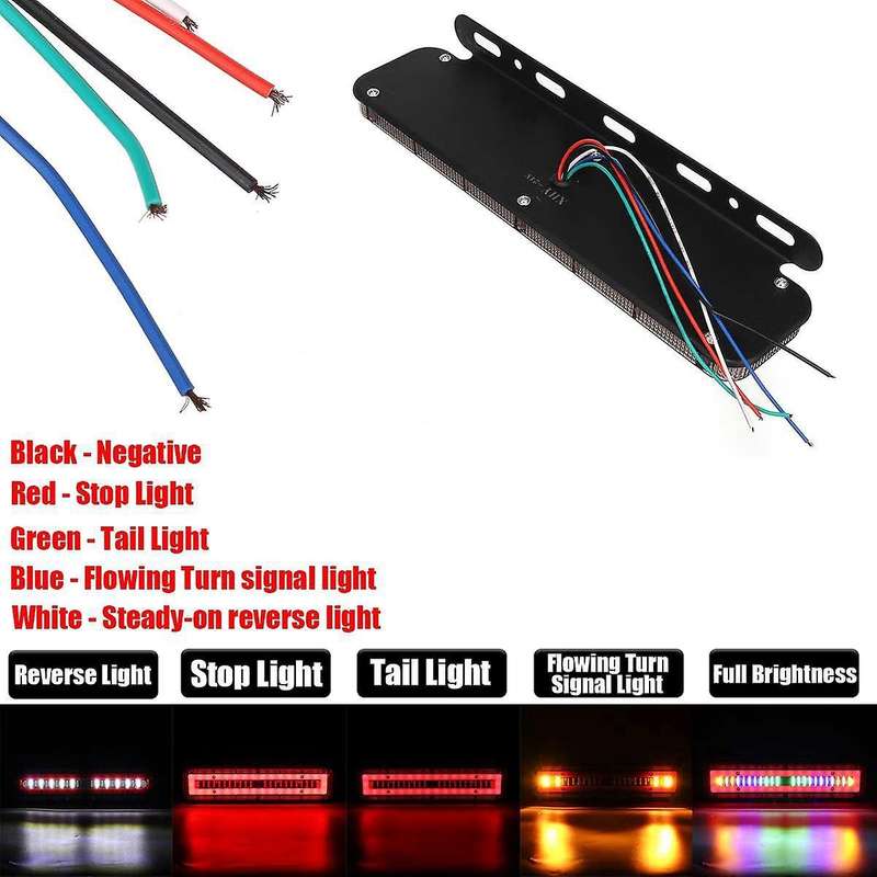 24v Led Car Trailer Truck Rear Tail Lights for Camper Caravans Rv