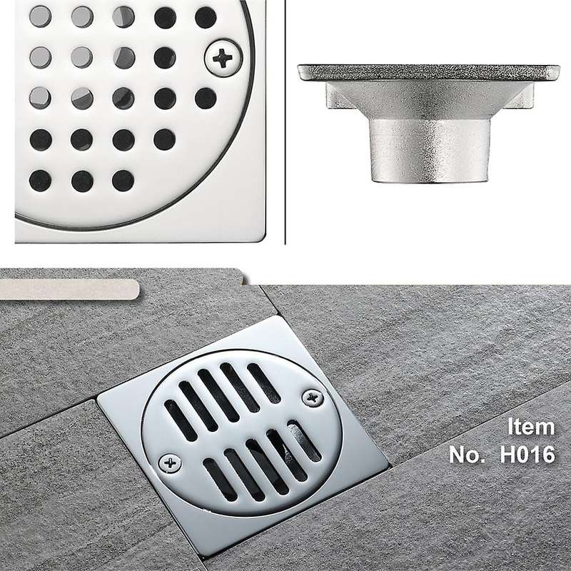 Copper Floor Drain Square Bathroom Drain Water Machine Accessories