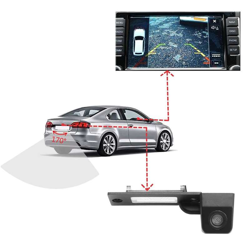 Car Reversing Parking Rear View Camera for Transporter T5 Caddy