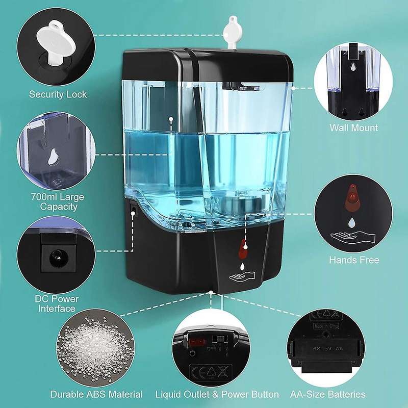 Automatic Soap Dispenser, for Bathroom Kitchen Hotel
