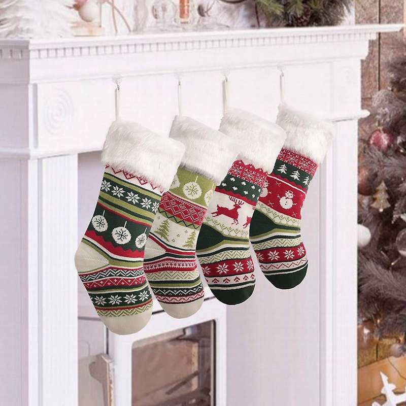 Christmas Socks Christmas Tree Bedside Hanging Socks Decoration