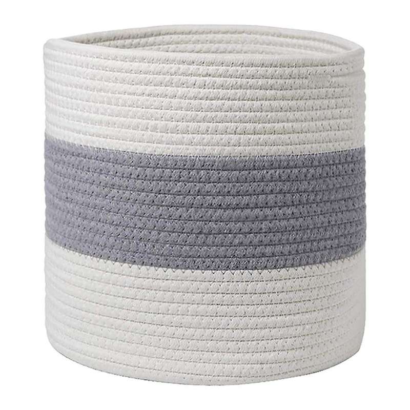 Cotton Rope Plant Basket for Potted Plant, Woven Storage Basket, L