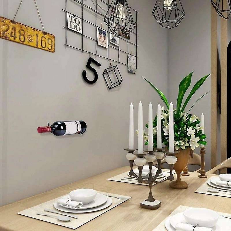 6pcs Wine Rack with Screws Home Bar Wall Mounted Bottle Holder B