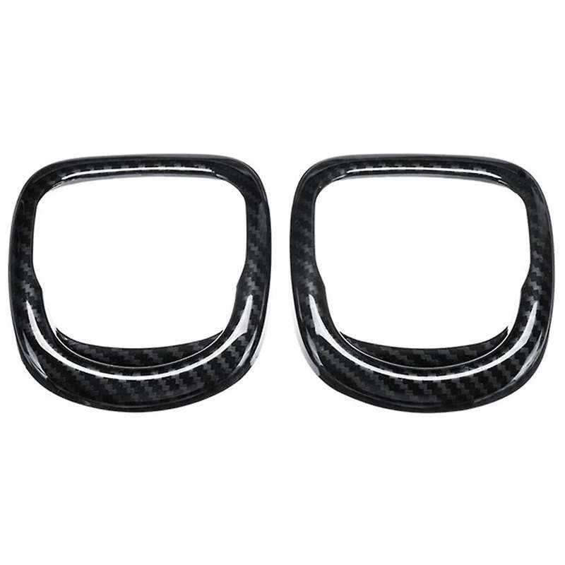 Car Seat Back Handle Cover Housing Carbon Fiber Stickers Shell Case