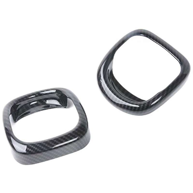 Car Seat Back Handle Cover Housing Carbon Fiber Stickers Shell Case