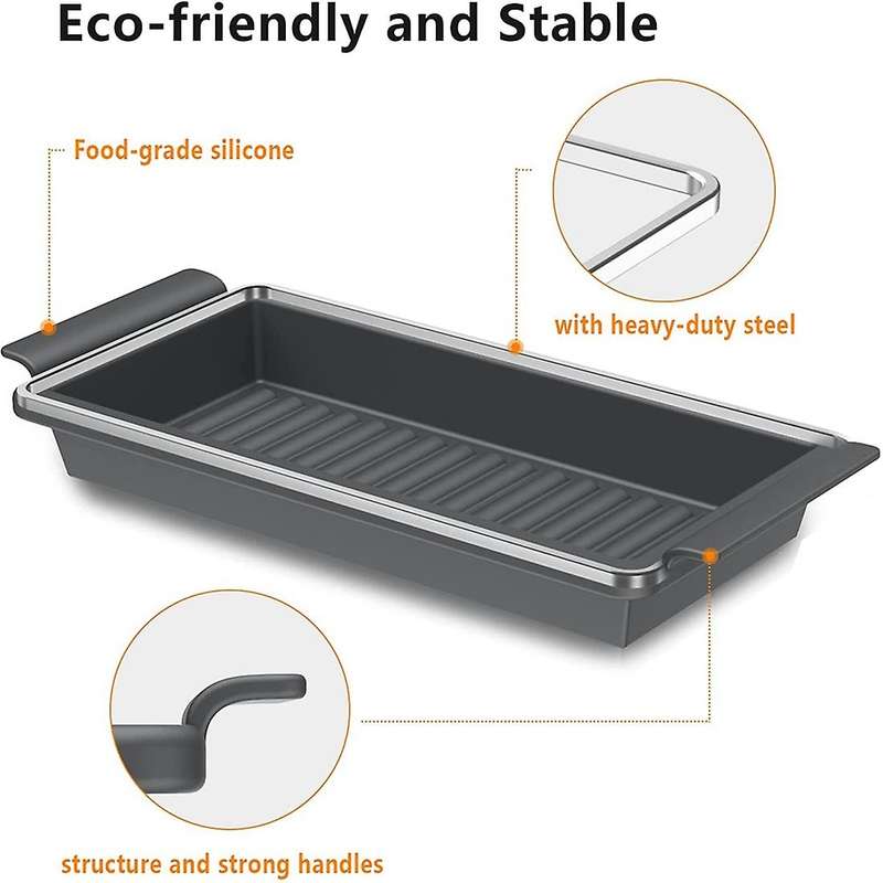 Sheet Pan, Silicone Nonstick Bakeware Set