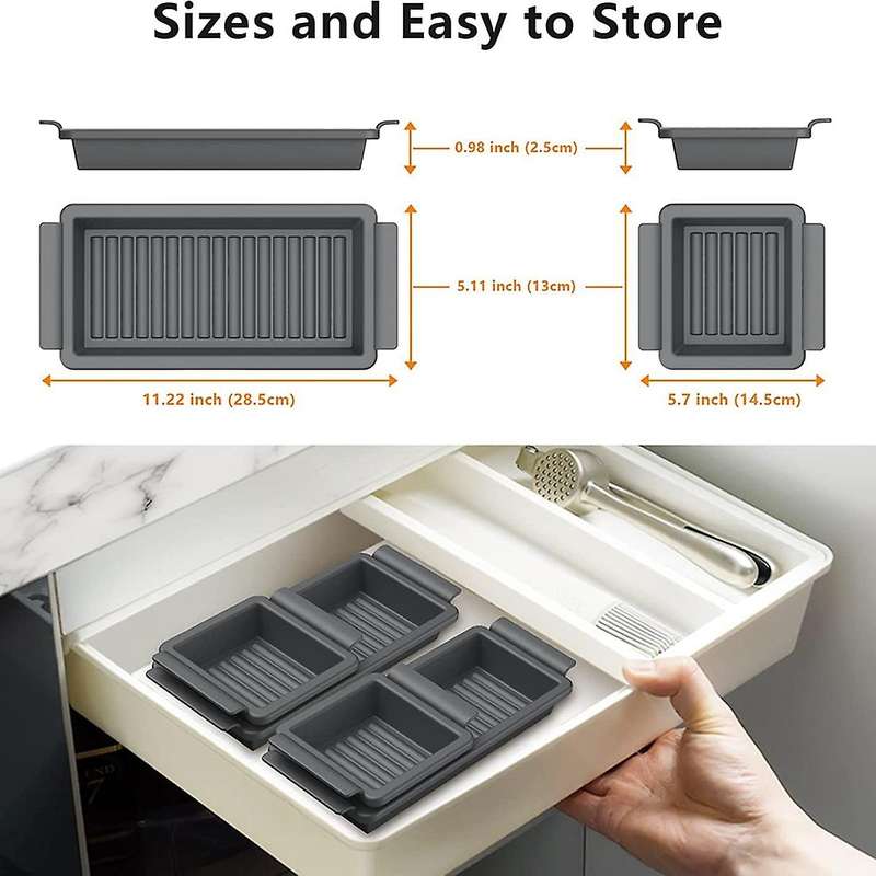 Sheet Pan, Silicone Nonstick Bakeware Set
