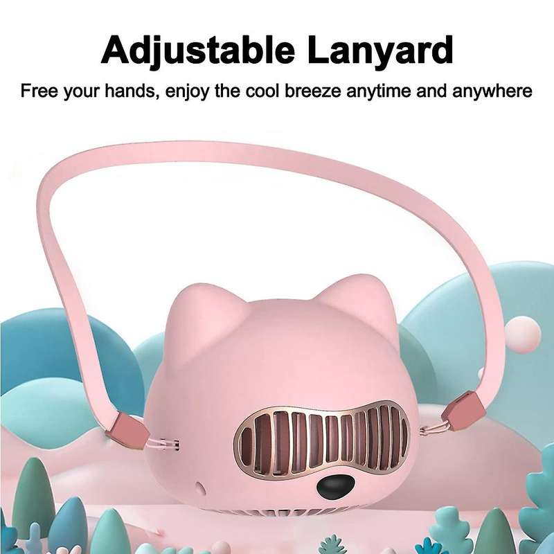 Stroller Fan Bladeless, Small Mini Personal Portable Fan Pink
