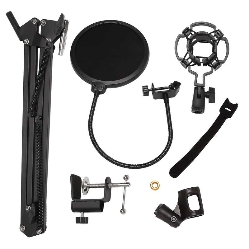 Micr Boom Arm Stand with 3/8 to 5/8inch Screw,for Blue Snowball,etc