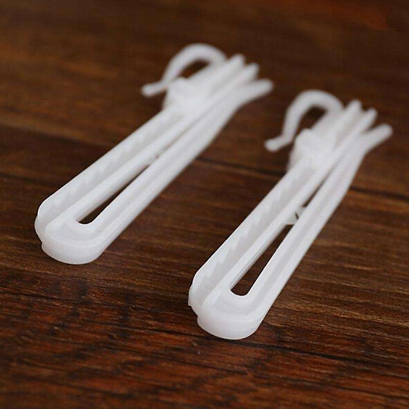 200pcs Plastic Curtain Hanging Hooks White for Hang Ceiling 9cm