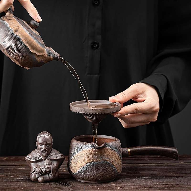1pcs Ceramic Filter Group Creative Tea Funnel Tea Strainer B