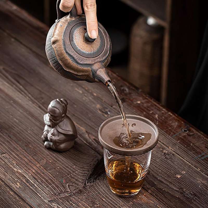 1pcs Ceramic Filter Group Creative Tea Funnel Tea Strainer B