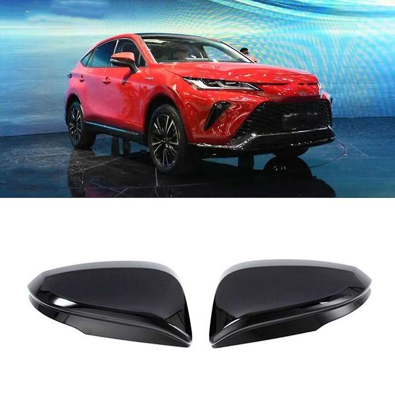 Car Side Rearview Mirror Cover Caps Trim for Toyota Harrier Venza