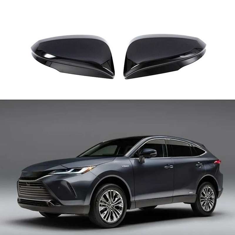 Car Side Rearview Mirror Cover Caps Trim for Toyota Harrier Venza