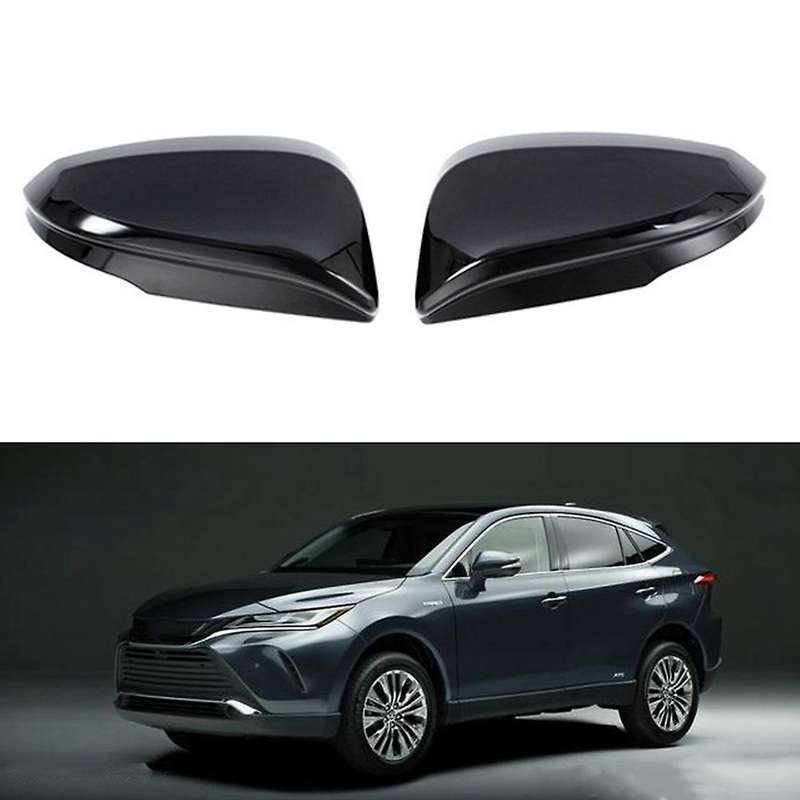 Car Side Rearview Mirror Cover Caps Trim for Toyota Harrier Venza