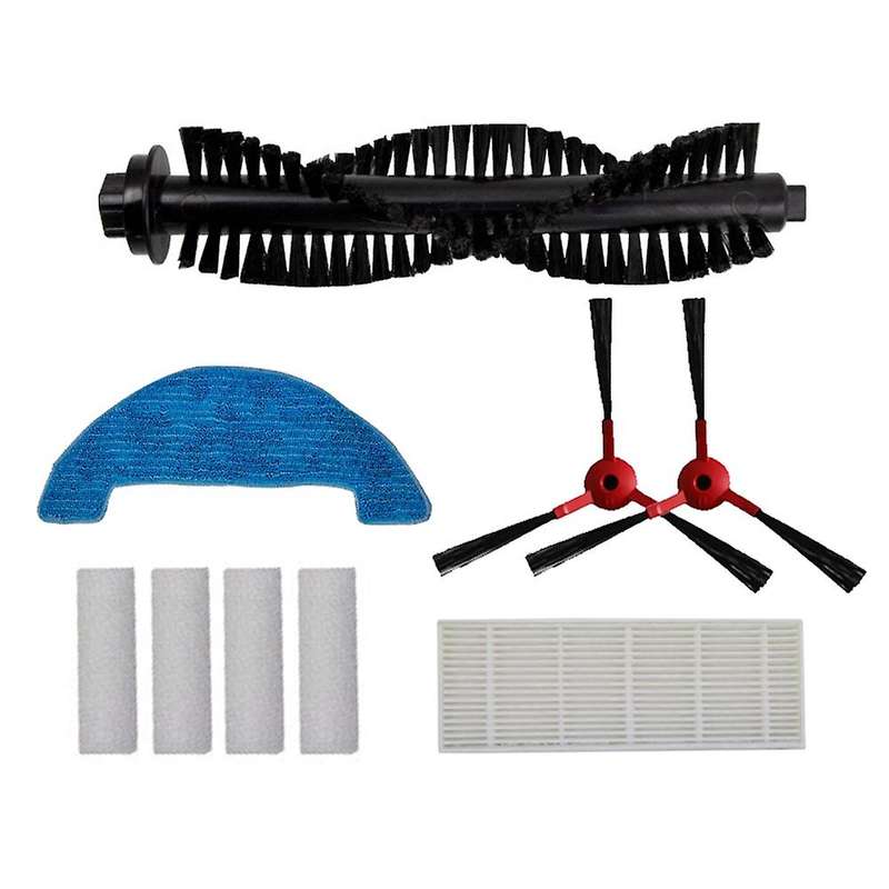 Main Roller Brush Side Brush Hepa Filter Mop Cloth Rags Water Tank