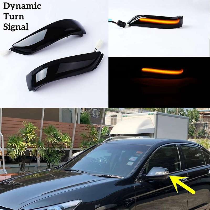 Car Smoked Black Dynamic Turn Signal Light for Honda Accord 08-13