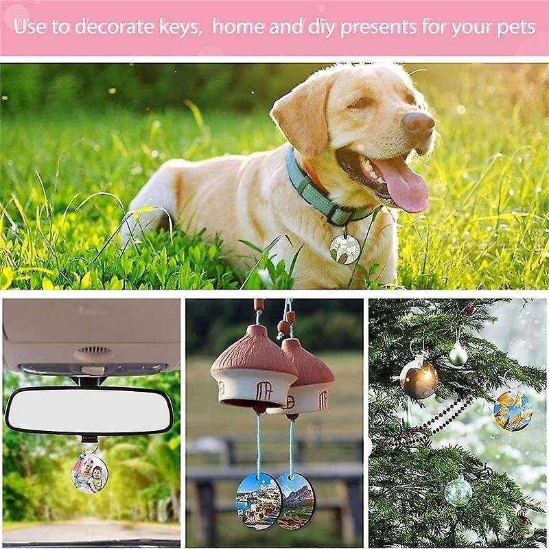 Sublimation Blank Keychains, Mdf Keychain Decorative Label Set