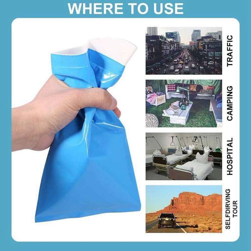 Camping Travel Urinal Toilet Disposable Urine Bags Set Of 12 Pee Bags